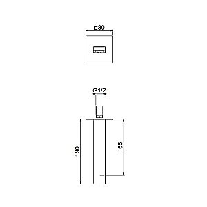 Излив для душа Webert Pegaso AC0327015 хром купить в интернет-магазине сантехники Sanbest