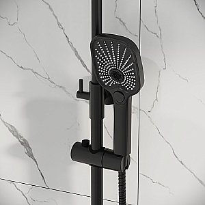 Душевая система Grossman Pragma 500.K35.03.210 черный матовый купить в интернет-магазине сантехники Sanbest