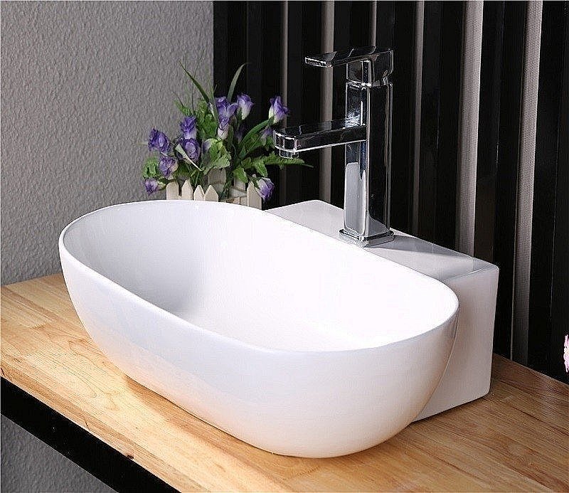 Раковина Ceramalux N 57 9234 белая купить в интернет-магазине Sanbest