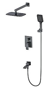 Душевая система встраиваемая WONZON & WOGHAND FIT, Темный графит (WW-88939009A-BGM) купить в интернет-магазине сантехники Sanbest