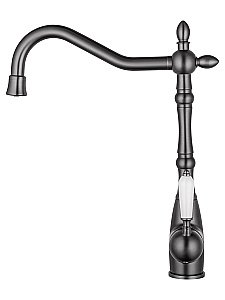 Смеситель для кухни c подключением фильтра WONZON & WOGHAND, Темный графит (WW-88458006-BGM) купить в интернет-магазине сантехники Sanbest