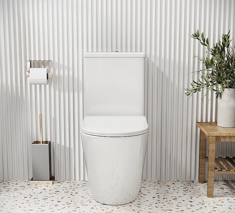 Унитаз Grossman Color GR-4480S безободковый, с крышкой микролифт, с бачком, белый купить в интернет-магазине Sanbest