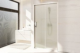 Душевая дверь Royal Bath ACCORD 125 RB HS-C-ST стекло матовое/профиль сатин купить в интернет-магазине Sanbest