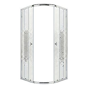 Душевой уголок Niagara Eco NG-1001-14 90х90 профиль хром/стекло мозаика купить в интернет-магазине Sanbest