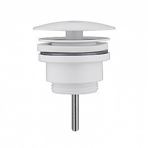 Донный клапан без перелива Abber Bequem AF0012W белый купить в интернет-магазине сантехники Sanbest