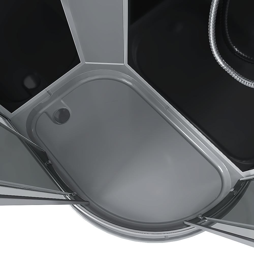 Душевая кабина Erlit ER3512PL-C2-RUS_GRAY 120х80 стекло тонированное/профиль серебристый, левосторонняя купить в интернет-магазине Sanbest
