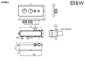 Душевая система Black&White UNIVERSE U7646 хром купить в интернет-магазине сантехники Sanbest