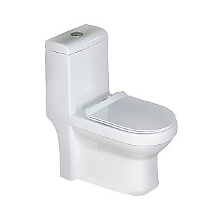 Унитаз моноблок Melana MLN-2013 белый, с крышкой микролифт, безободковый купить в интернет-магазине Sanbest