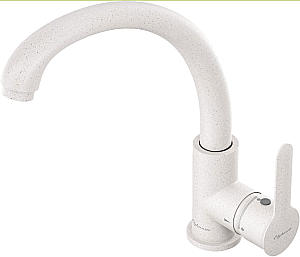 Смеситель для кухни Elghansa Kitchen Color 5661097-White Stone белый купить в интернет-магазине сантехники Sanbest