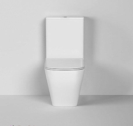 Унитаз-компакт Grossman Style GR-4453S безободковый, с крышкой микролифт, с бачком, белый купить в интернет-магазине Sanbest