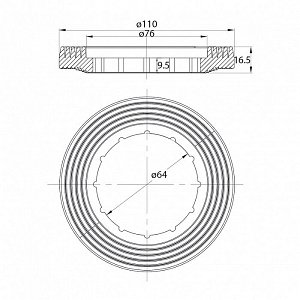 Смывное устройство для унитаза Iddis Single Mode F012400-0004 купить в интернет-магазине сантехники Sanbest