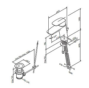 Смеситель для раковины AM.PM Spirit V2.1 F71A82100 купить в интернет-магазине сантехники Sanbest