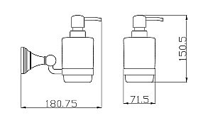 Диспенсер Rav-Slezak MORAVA MKA0303Z золото купить в интернет-магазине сантехники Sanbest
