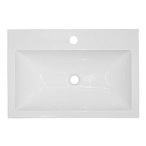 Тумба с раковиной подвесная Loranto Serenada CS00096723 60 белая для ванной в интернет-магазине Sanbest