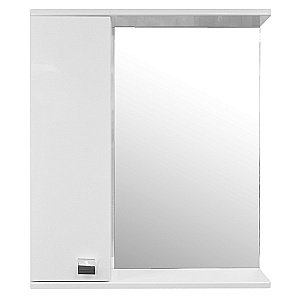 Зеркало со шкафом Loranto София 60 белое купить в интернет-магазине сантехники Sanbest