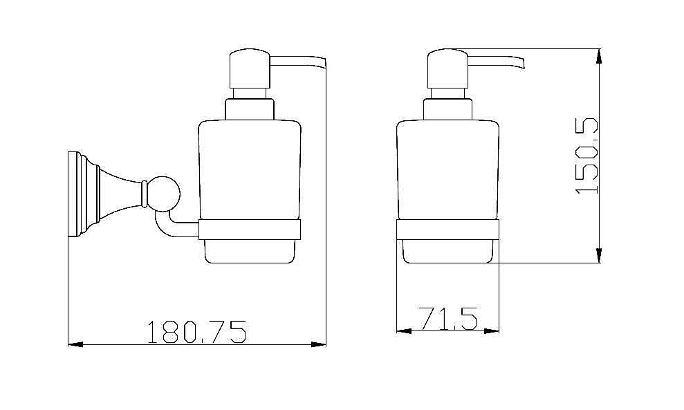 Диспенсер Rav-Slezak MORAVA MKA0303Z золото купить в интернет-магазине сантехники Sanbest