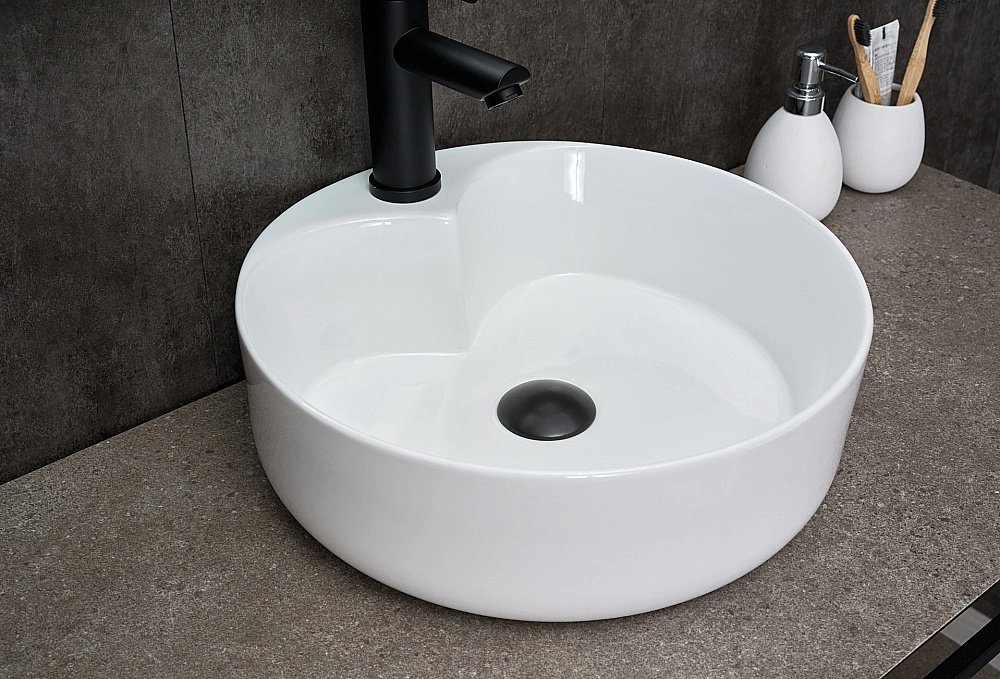 Раковина накладная Gid Esfera 40 N9013 51208 белая купить в интернет-магазине Sanbest