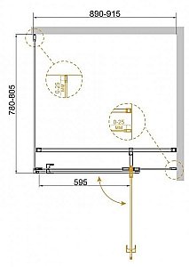 Душевой уголок Cezares Valvola 90x80 VALVOLA-AH-1-90/80-C-Cr стекло прозрачное/профиль хром купить в интернет-магазине Sanbest