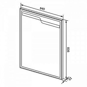 Зеркало Aquanet Модена 65 в ванную от интернет-магазине сантехники Sanbest