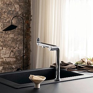 Смеситель для кухни Hansgrohe Aqittura M91 FilterSystem 240 76804000 хром купить в интернет-магазине сантехники Sanbest
