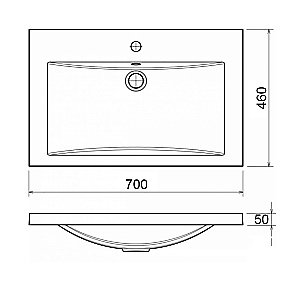 Тумба с раковиной подвесная Loranto KANTRI CS00097251 70/2 раковина Фостер 70, белый глянец для ванной в интернет-магазине Sanbest