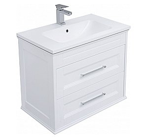 Тумба с раковиной Aquanet Бостон 80/Dreja Эйфория 80 белая матовая для ванной в интернет-магазине Sanbest