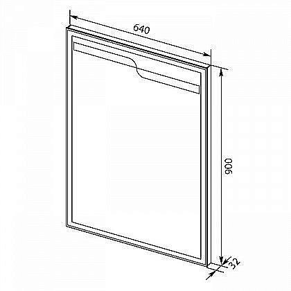 Зеркало Aquanet Модена 65 в ванную от интернет-магазине сантехники Sanbest