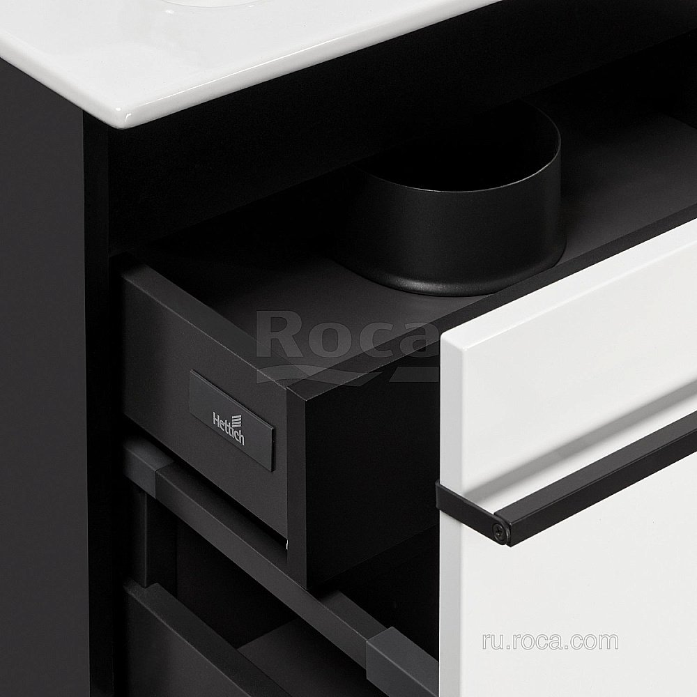 Тумба с раковиной Roca Aneto 857429806 60 белый для ванной в интернет-магазине Sanbest