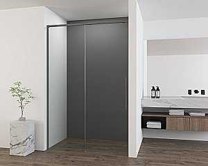 Душевая дверь Vincea Ultima 140 VDS-7UL140CLGM стекло прозрачное/профиль вороненая сталь купить в интернет-магазине Sanbest