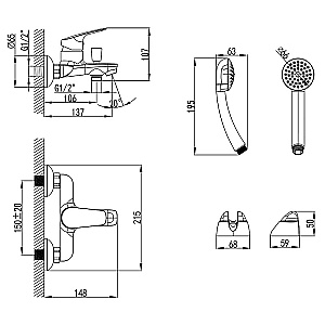 Инсталляция для унитаза Azario AZ-8010-1000 купить в интернет-магазине сантехники Sanbest