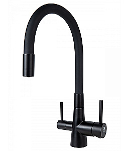 Смеситель для кухни Agger Elegant A3230344 черный матовый купить в интернет-магазине сантехники Sanbest