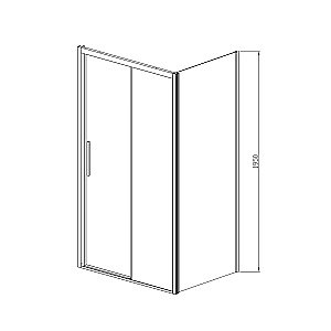 Душевой уголок Vincea Soft VSR-3SO9014CLGM 140x90 стекло прозрачное/профиль вороненая сталь купить в интернет-магазине Sanbest