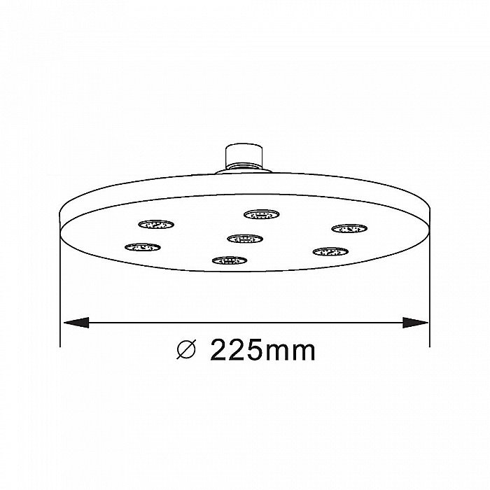 Верхний душ Orange S11TS хром купить в интернет-магазине сантехники Sanbest