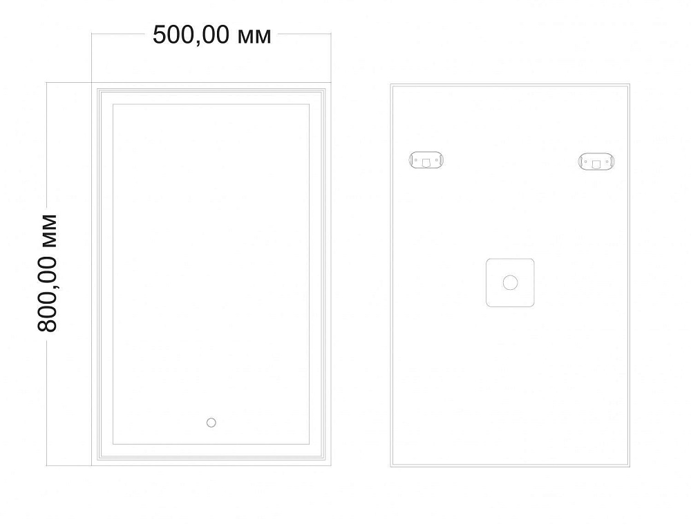 Зеркало Art&Max ZOE AM-Zoe-500-800-DS-F в ванную от интернет-магазине сантехники Sanbest