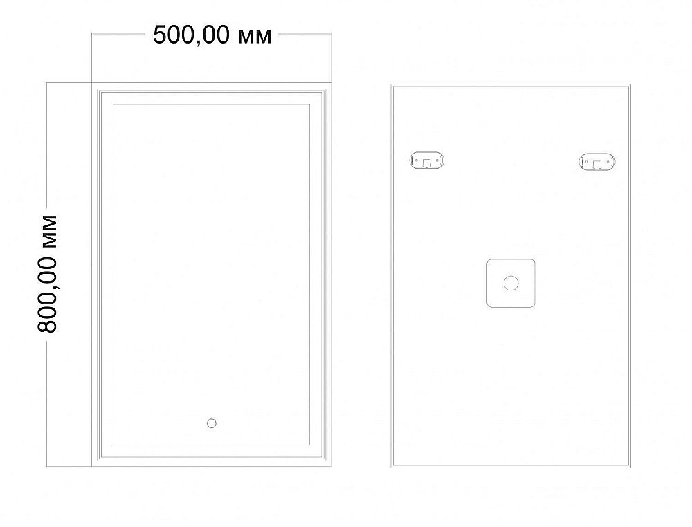 Зеркало Art&Max ZOE AM-Zoe-500-800-DS-F в ванную от интернет-магазине сантехники Sanbest