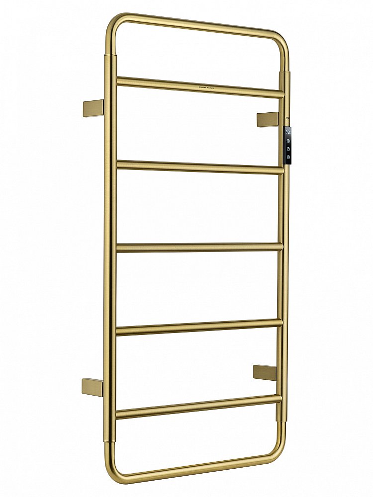 Полотенцесушитель электрический WONZON & WOGHAND WISMAR, Брашированное золото (WW-AL202-BG) купить в интернет-магазине сантехники Sanbest