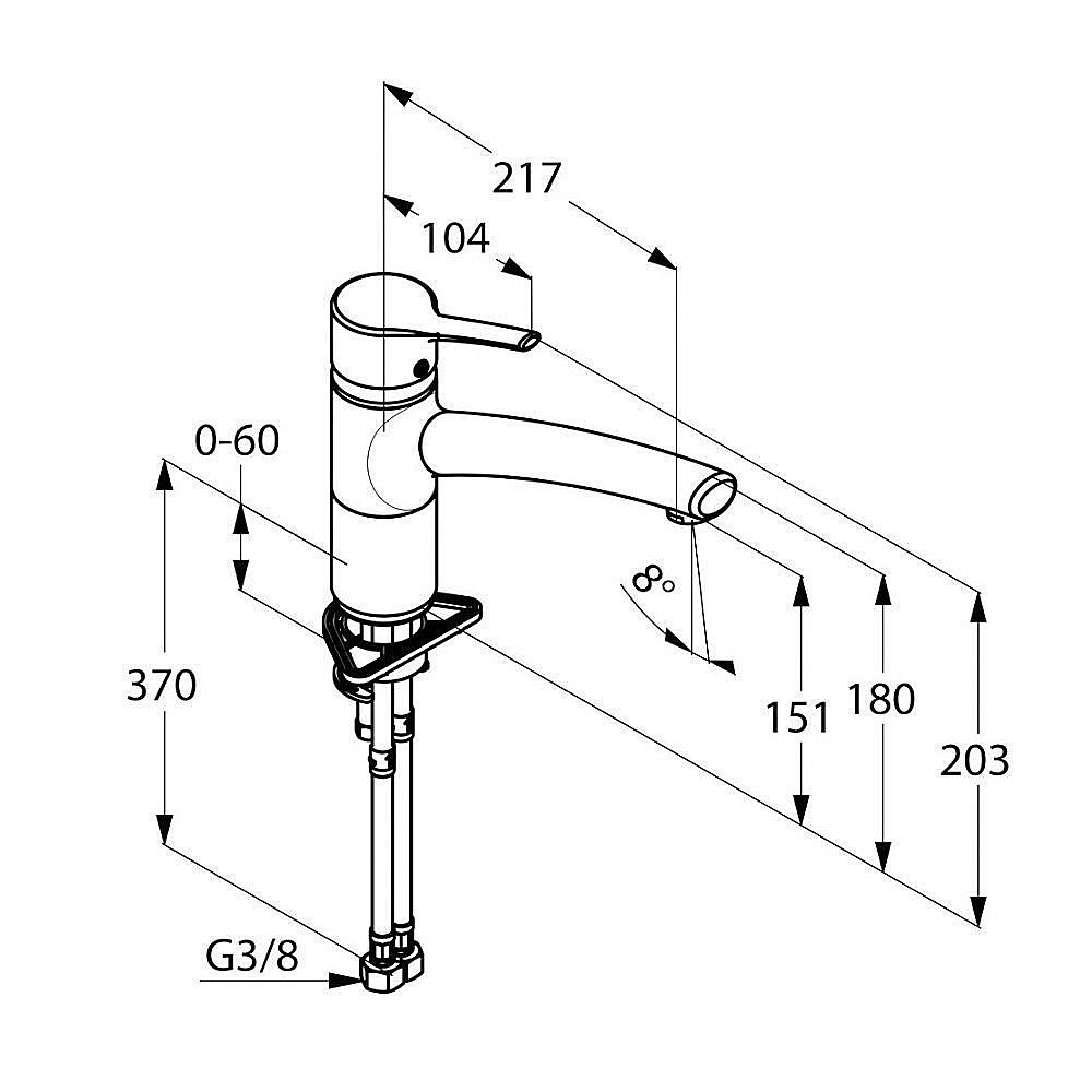 Смеситель для кухни Kludi Trendo 335740575 купить в интернет-магазине сантехники Sanbest