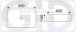 Раковина GID Mnc554 купить в интернет-магазине Sanbest