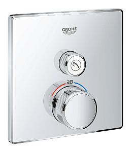 Смеситель для душа Grohe Grohtherm SmartControl 29123000 хром купить в интернет-магазине сантехники Sanbest