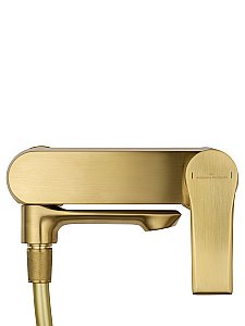 Смеситель для ванны с душем WONZON & WOGHAND BRILLIANT, Брашированное золото (WW-88037079-BG) купить в интернет-магазине сантехники Sanbest