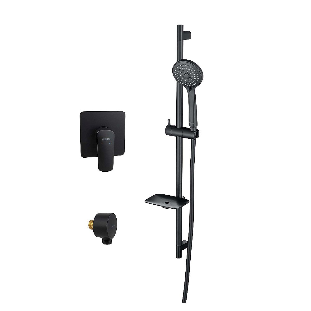 Смеситель для душа Aquatek Вега AQ1076MB черный матовый купить в интернет-магазине сантехники Sanbest