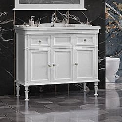 Тумба для раковины Опадирис КАНТАРА 00-00003680 105 белая матовая купить в интернет-магазине сантехники Sanbest