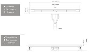 Душевой трап ESBANO S-LINE-80SG 80 золото купить в интернет-магазине Sanbest