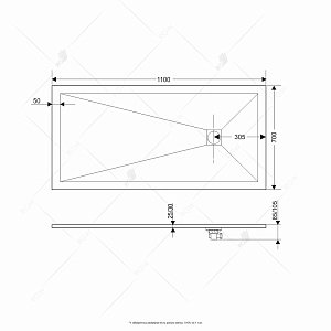 Душевой поддон RGW ST-W Stone Tray 70x110 купить в интернет-магазине Sanbest