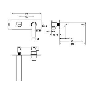 Сместель для раковины Timo ANNI 2771/03SM черный купить в интернет-магазине сантехники Sanbest