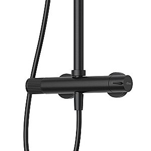 Душевая система Cezares LEAF-CDA-30-L-NOP черная матовая купить в интернет-магазине сантехники Sanbest