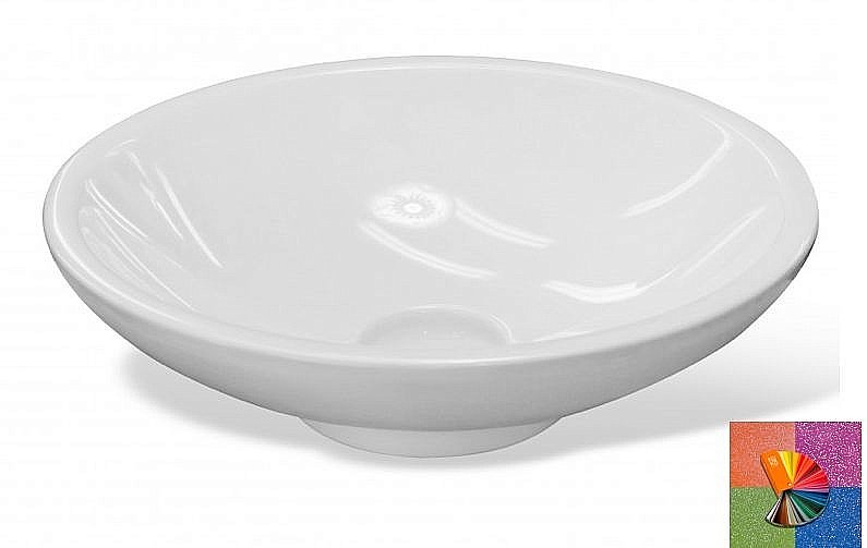 Раковина Эстет Эстель 42,5 цвет по RAL c блестками купить в интернет-магазине Sanbest