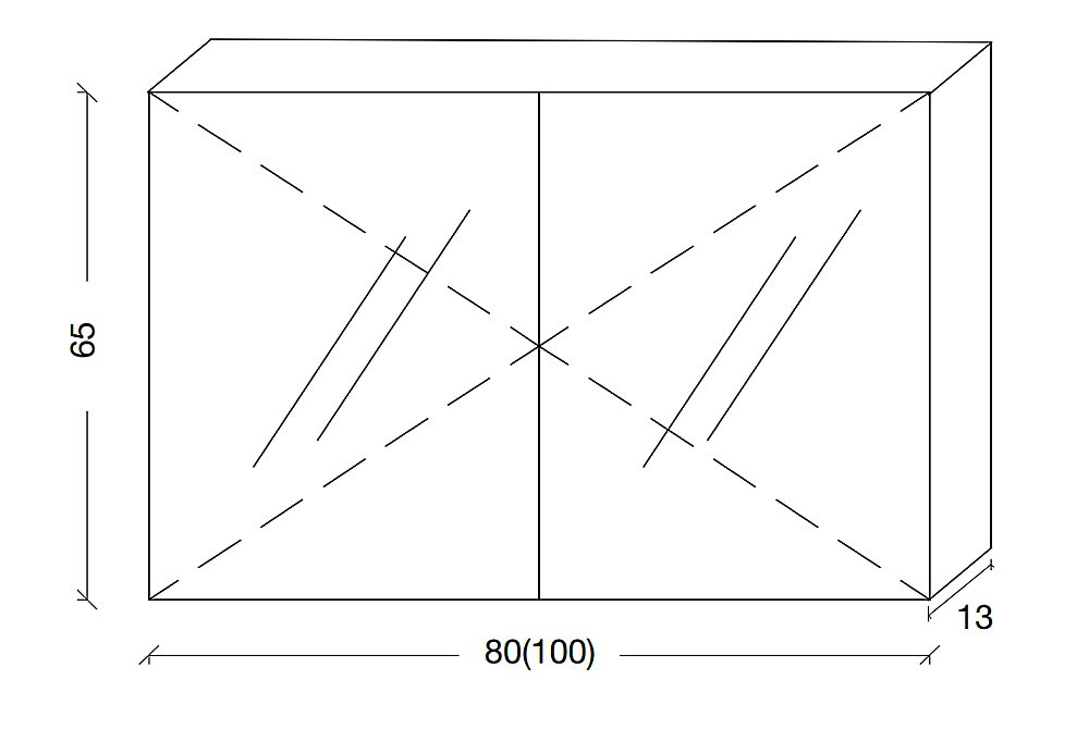 Зеркальный шкаф Armadi Art Vallessi дуб светлый фактурный 80 купить в интернет-магазине сантехники Sanbest