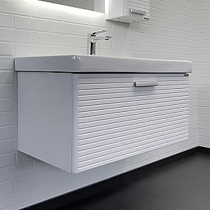 Тумба с раковиной Comforty Танжер 90 00-00019566 белая матовая для ванной в интернет-магазине Sanbest