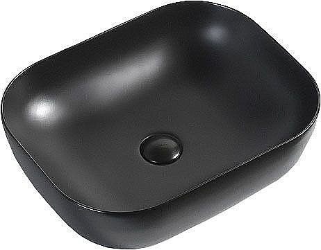 Раковина накладная Aquanet Lake-1-MB 50 245829 черная матовая купить в интернет-магазине Sanbest